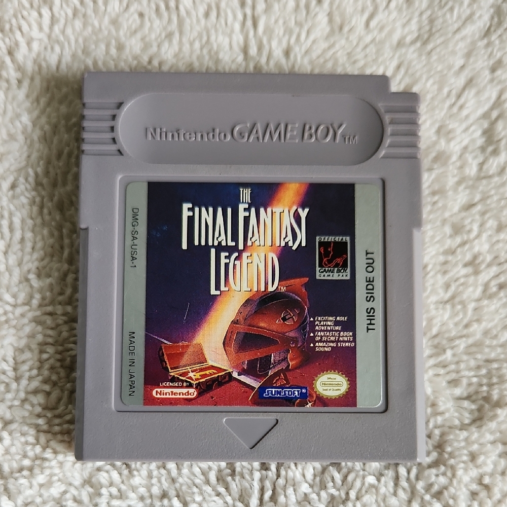 Vintage 1989 Nintendo GameBoy OEM Video Game The Final Fantasy Legend